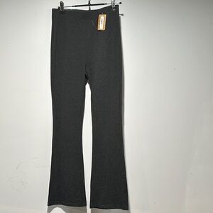 Dark charcoal gray Flared yoga Pants